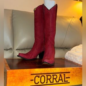 RED PYTHON TALL TOP FULL EXOTIC